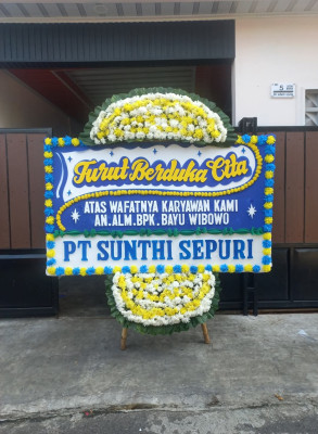 Papan Bunga Duka di Wates